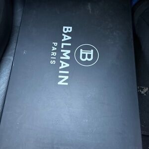 Black and blue Balmain sneakers